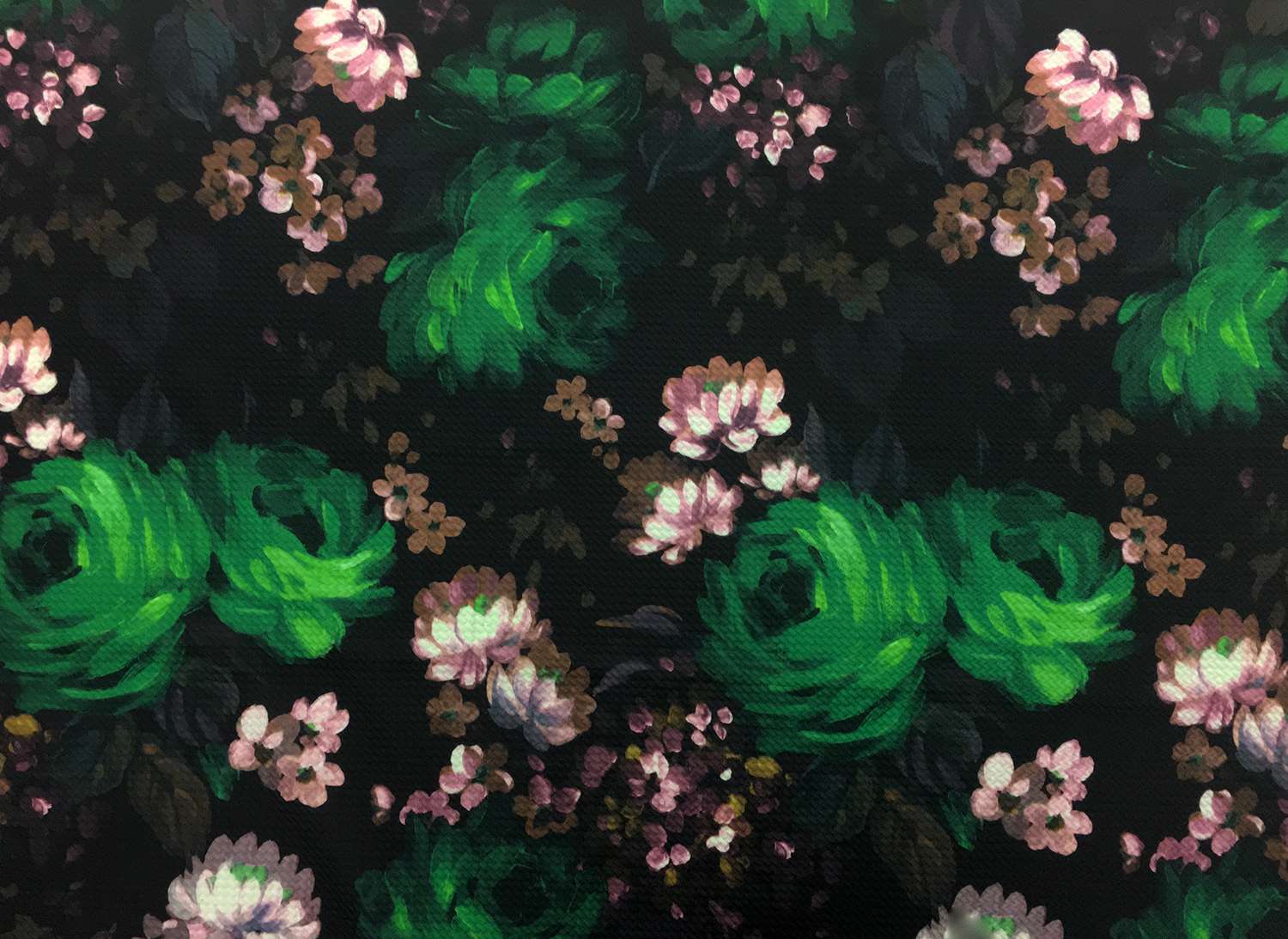 Impressionist Flower Knit Pique0