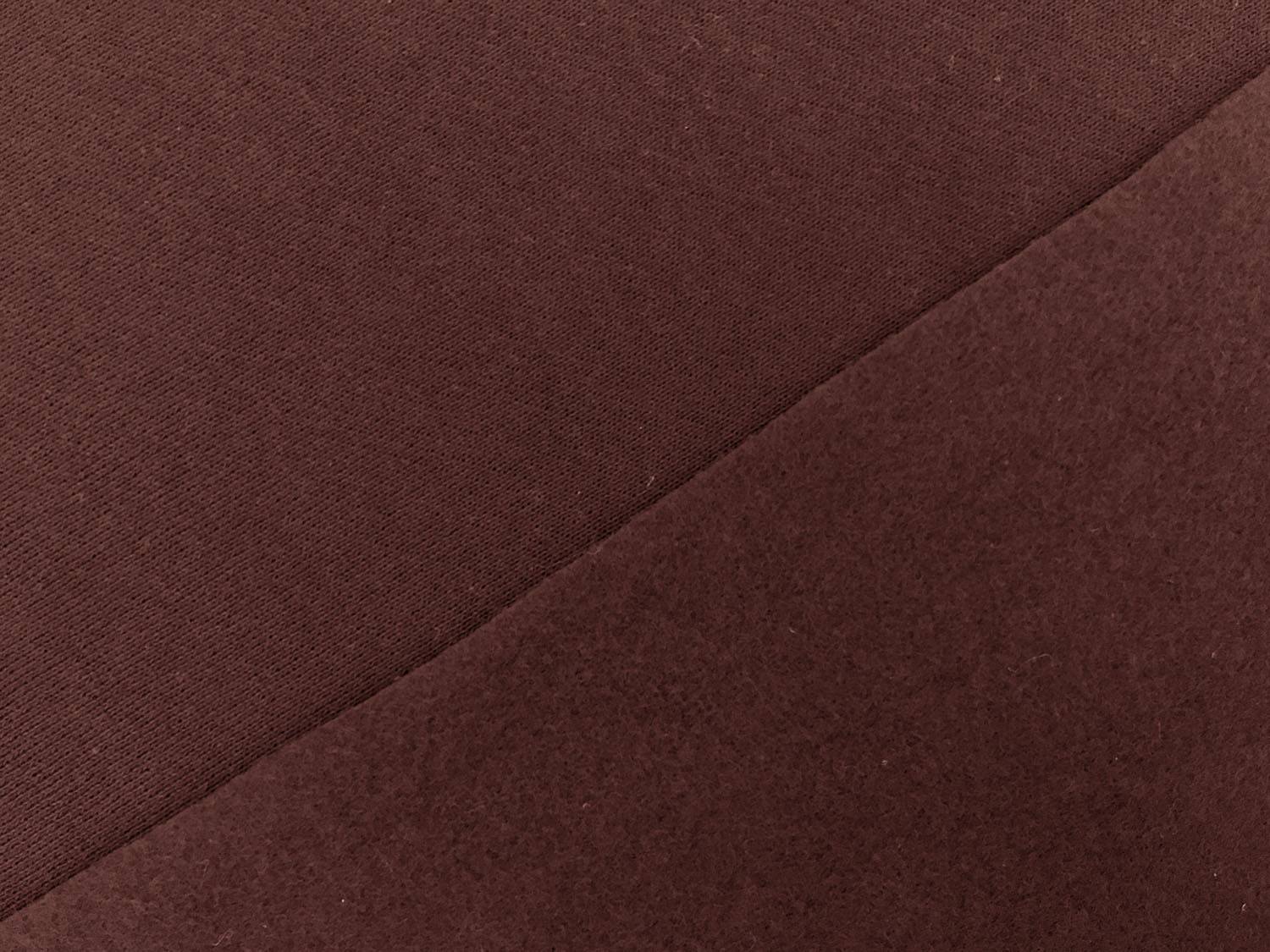 Japanese Cotton Sweatshirt Fleece in Burgundy0