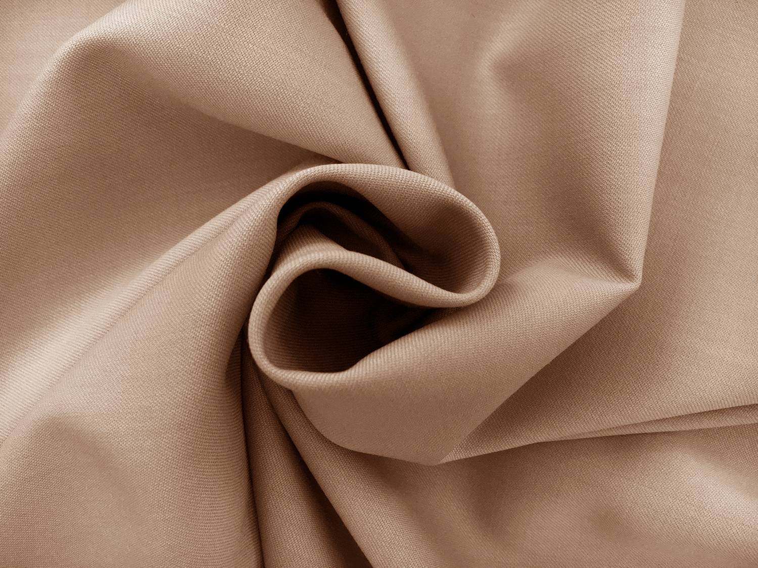 Poly Wool Stretch Gabardine in Khaki1