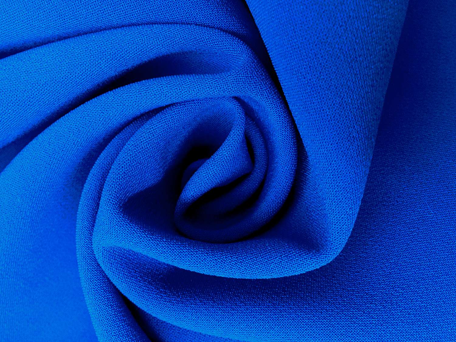Stretch Polyester Crepe in Blue