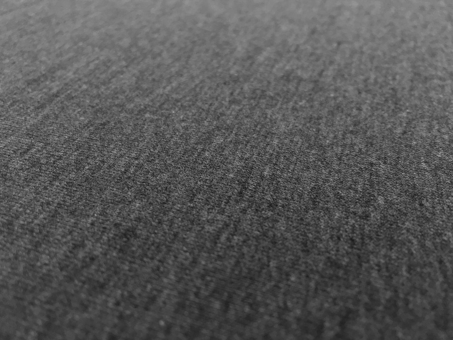 Cotton And Spandex French Terry in Charcoal Heather Grey2