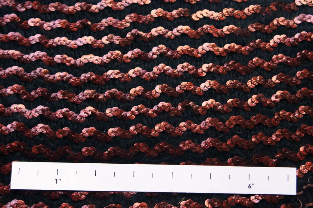 Sequins on Wool 1