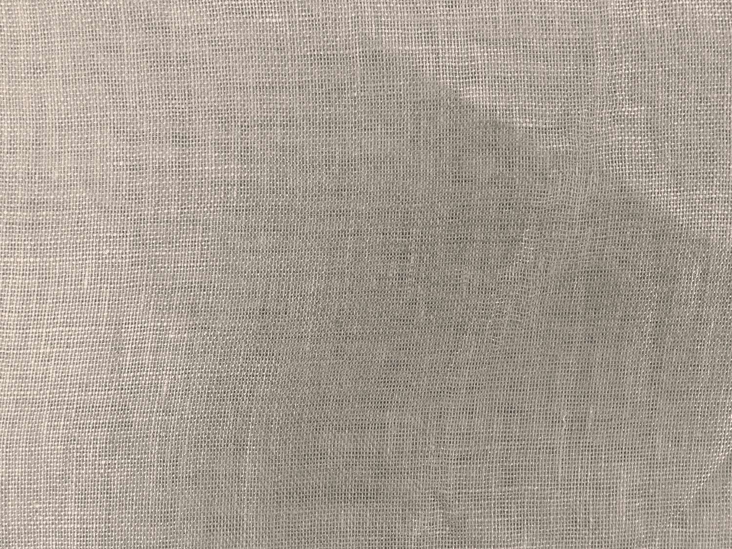 Metallic Coated Linen Mesh in Silver Glam0
