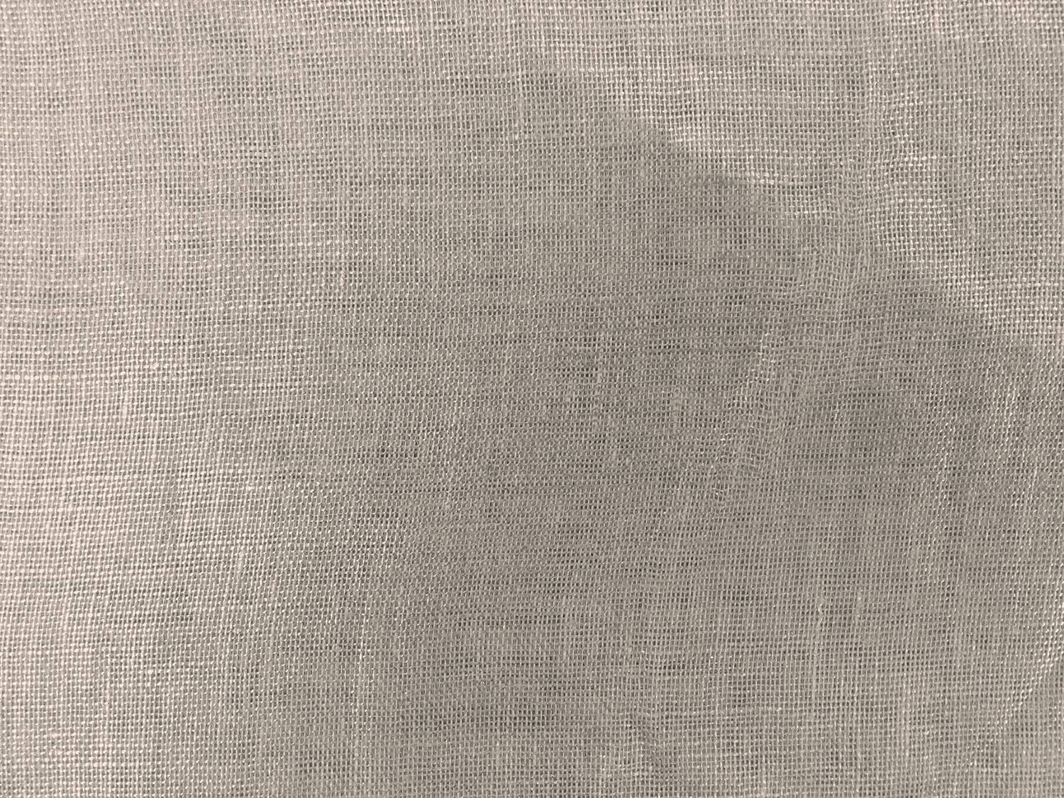 Metallic Coated Linen Mesh in Silver Glam0