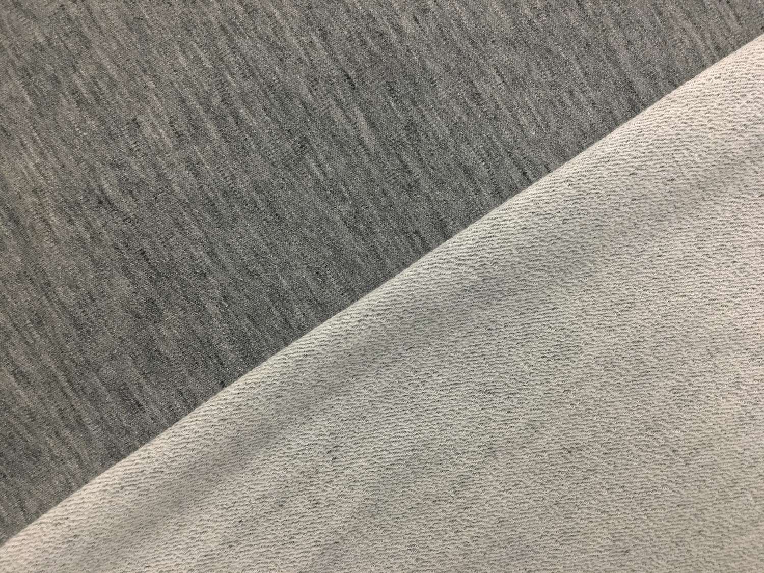 Japanese Cotton French Terry in Medium Heather Grey0