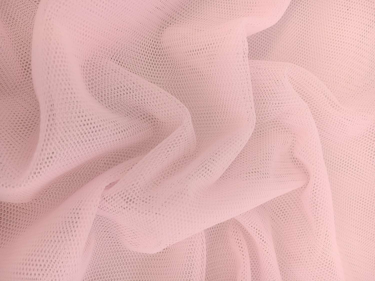 Nylon Bobbinet in Baby Pink
