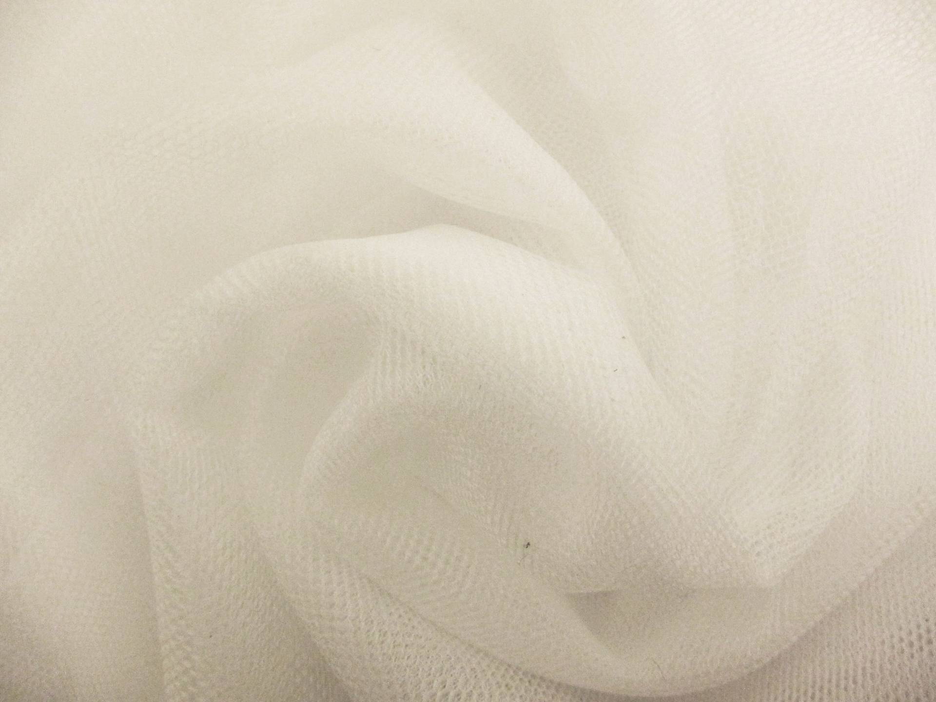 Italian Nylon Tulle in Fill Avorio0