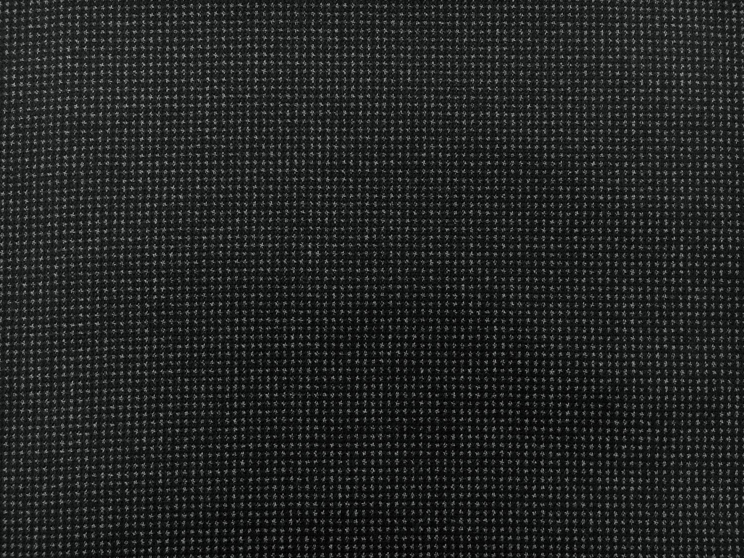Italian Wool Cotton Blend Novelty Suiting in Black0