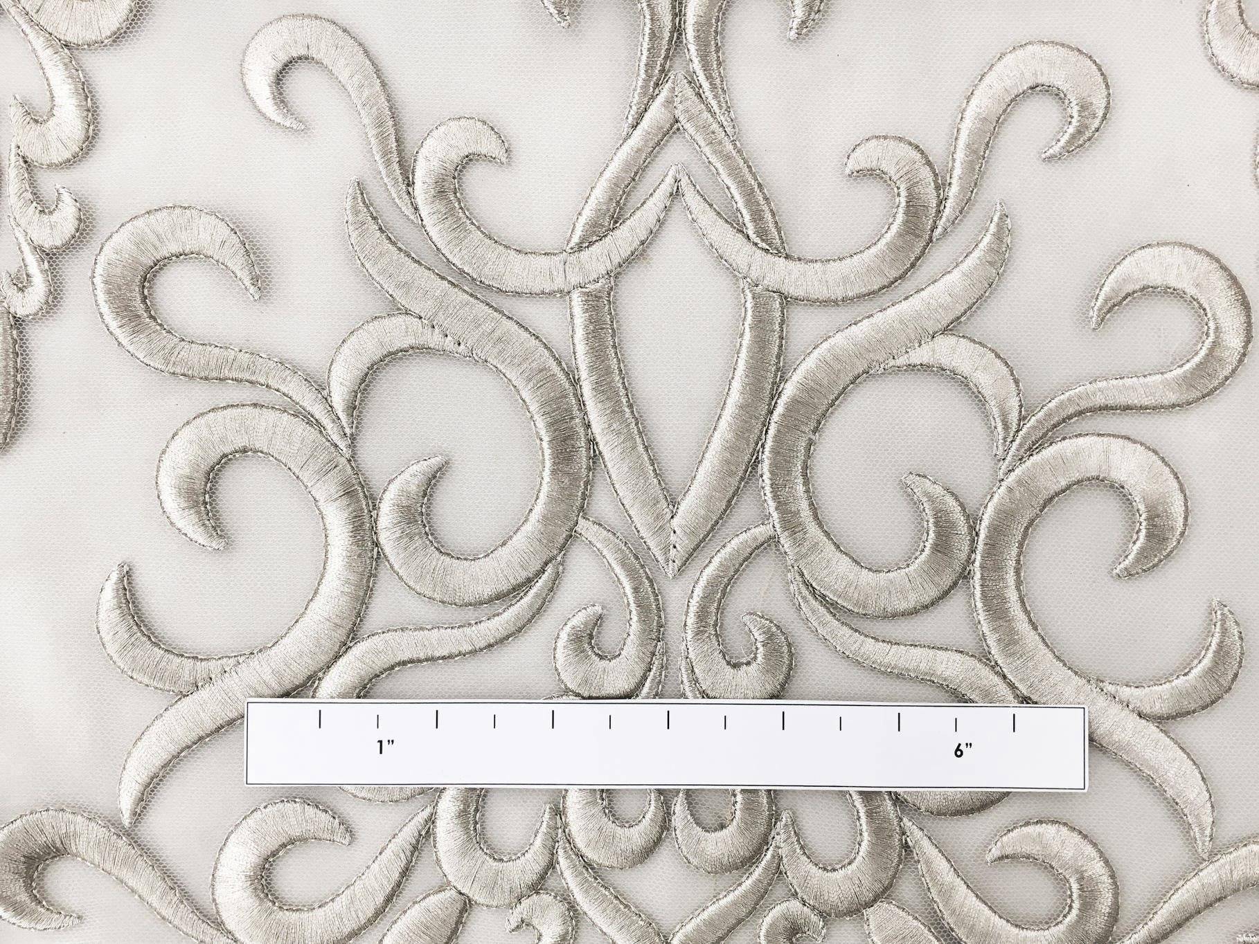 Heavily Embroidered in Silver1