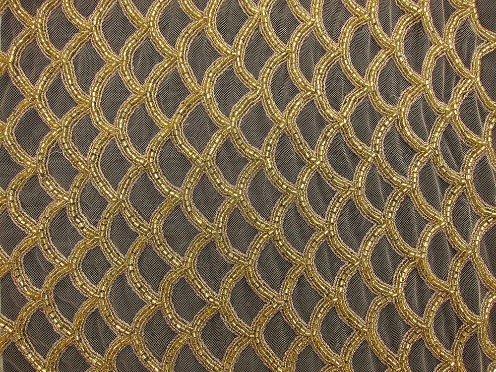 Beaded Nylon Tulle0