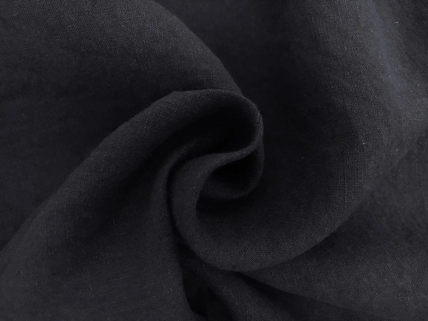 Stone Washed Linen In Navy1