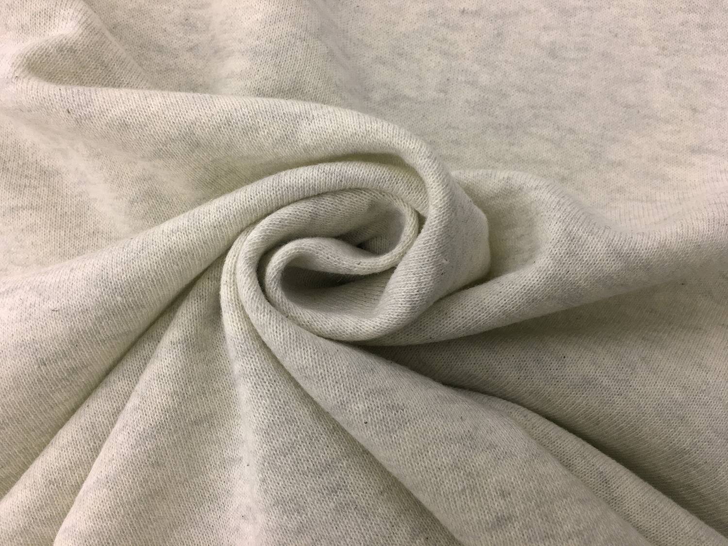 Japanese Cotton French Terry in Heather Cream1