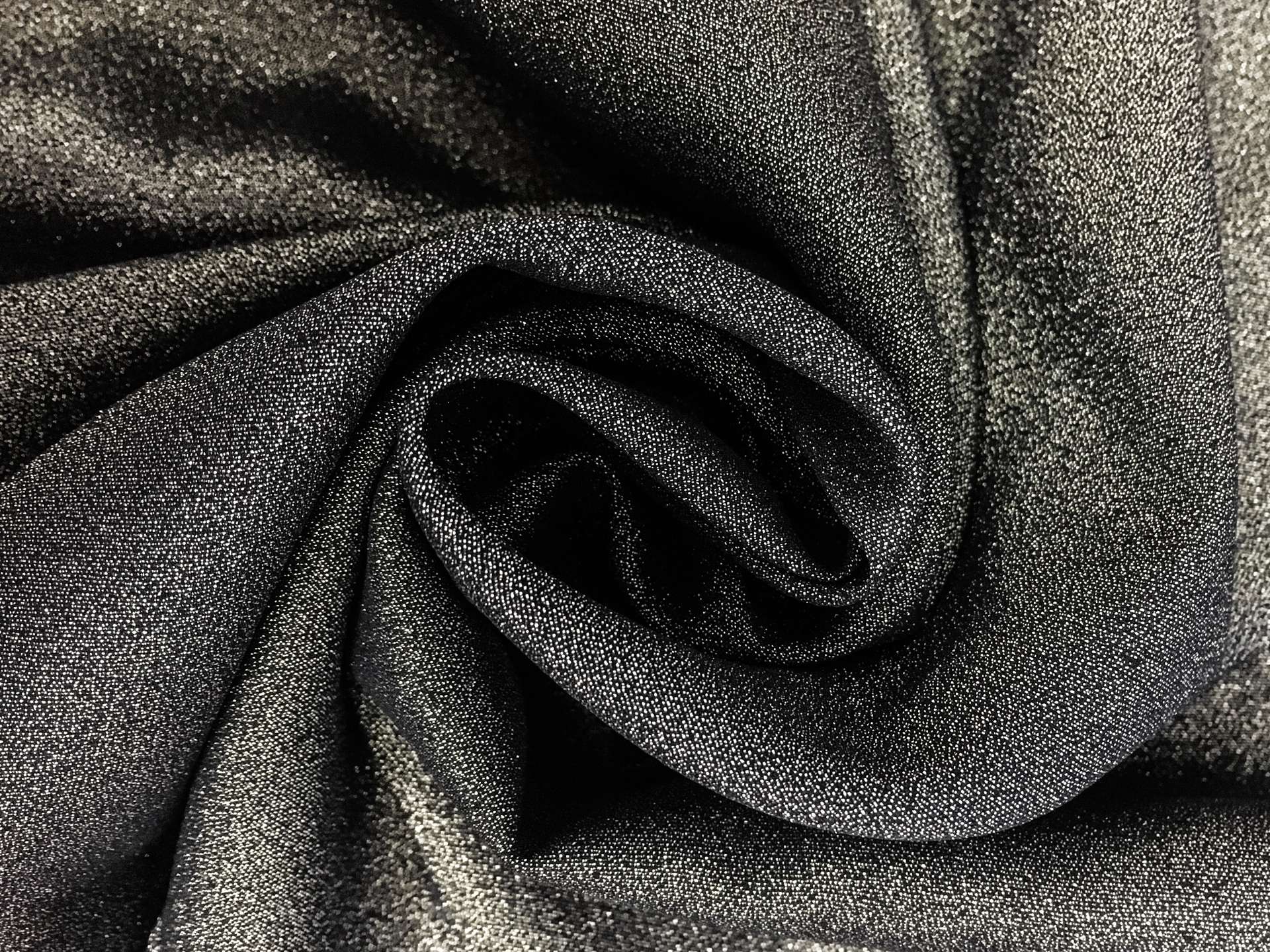Lightweight Silk Blend Metallic Crepe