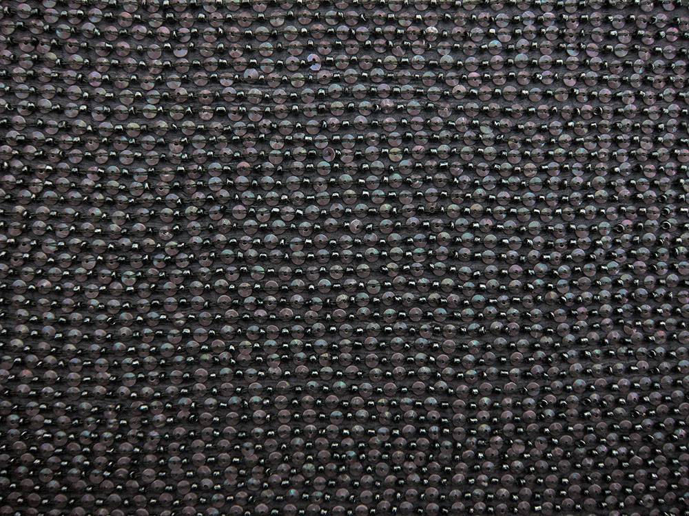 Sequins and Beads on Silk Chiffon 1