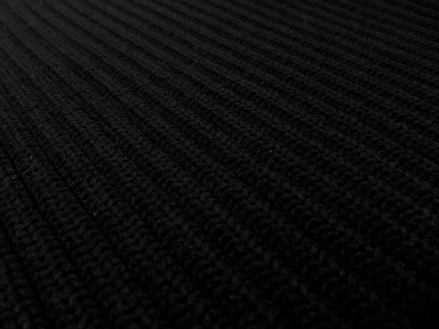 Nylon Rib Knit in Black0