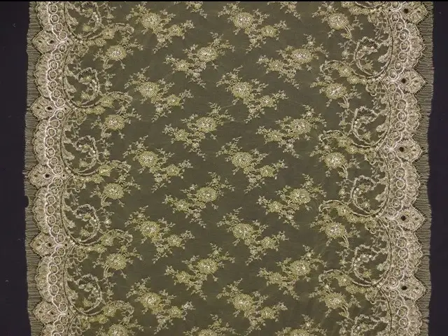 Beaded Metallic Chantilly Lace3