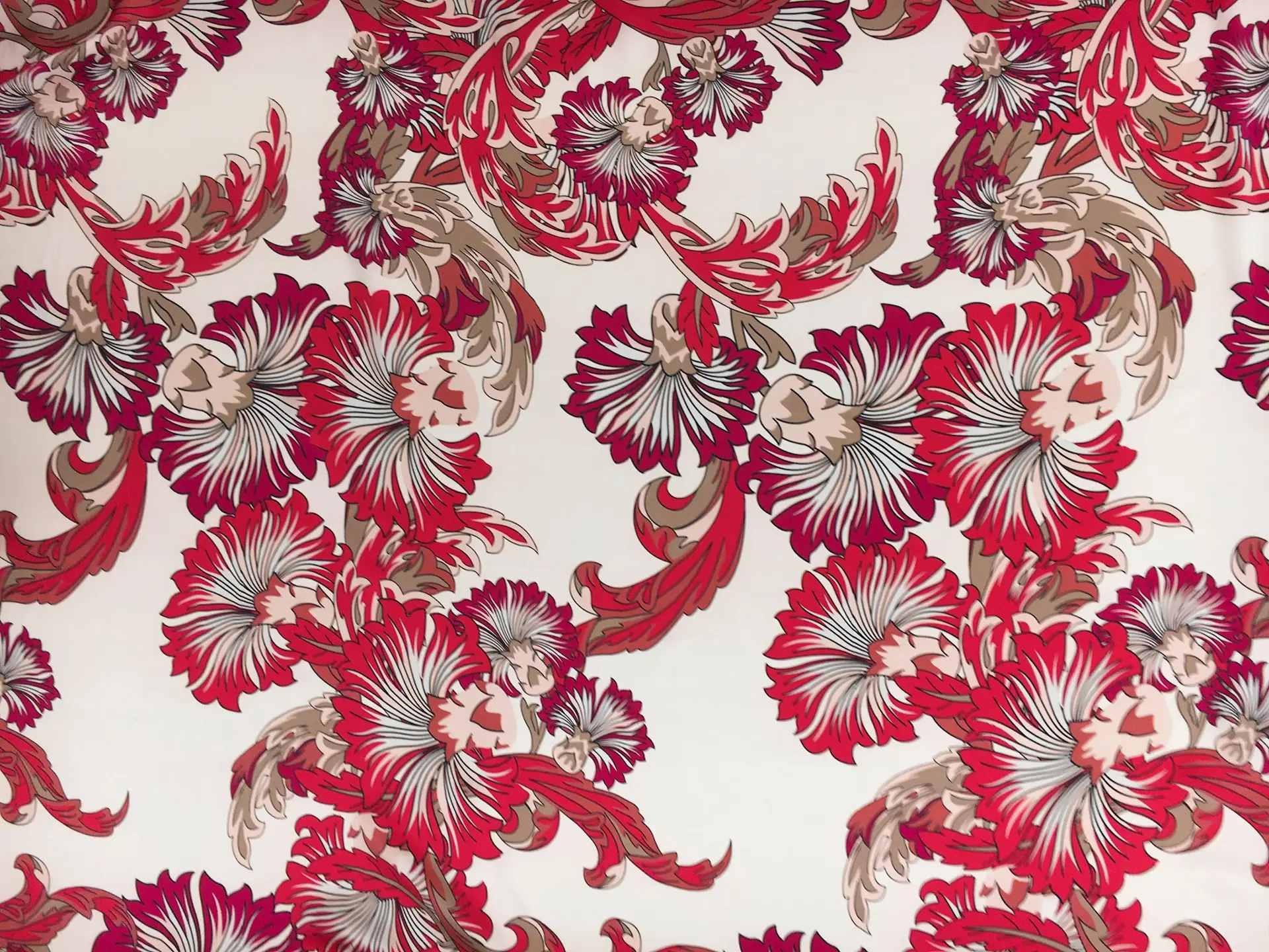 Printed Silk Charmeuse0