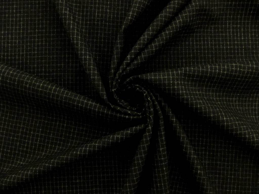 Virgin Wool Lycra Flannel Grid3