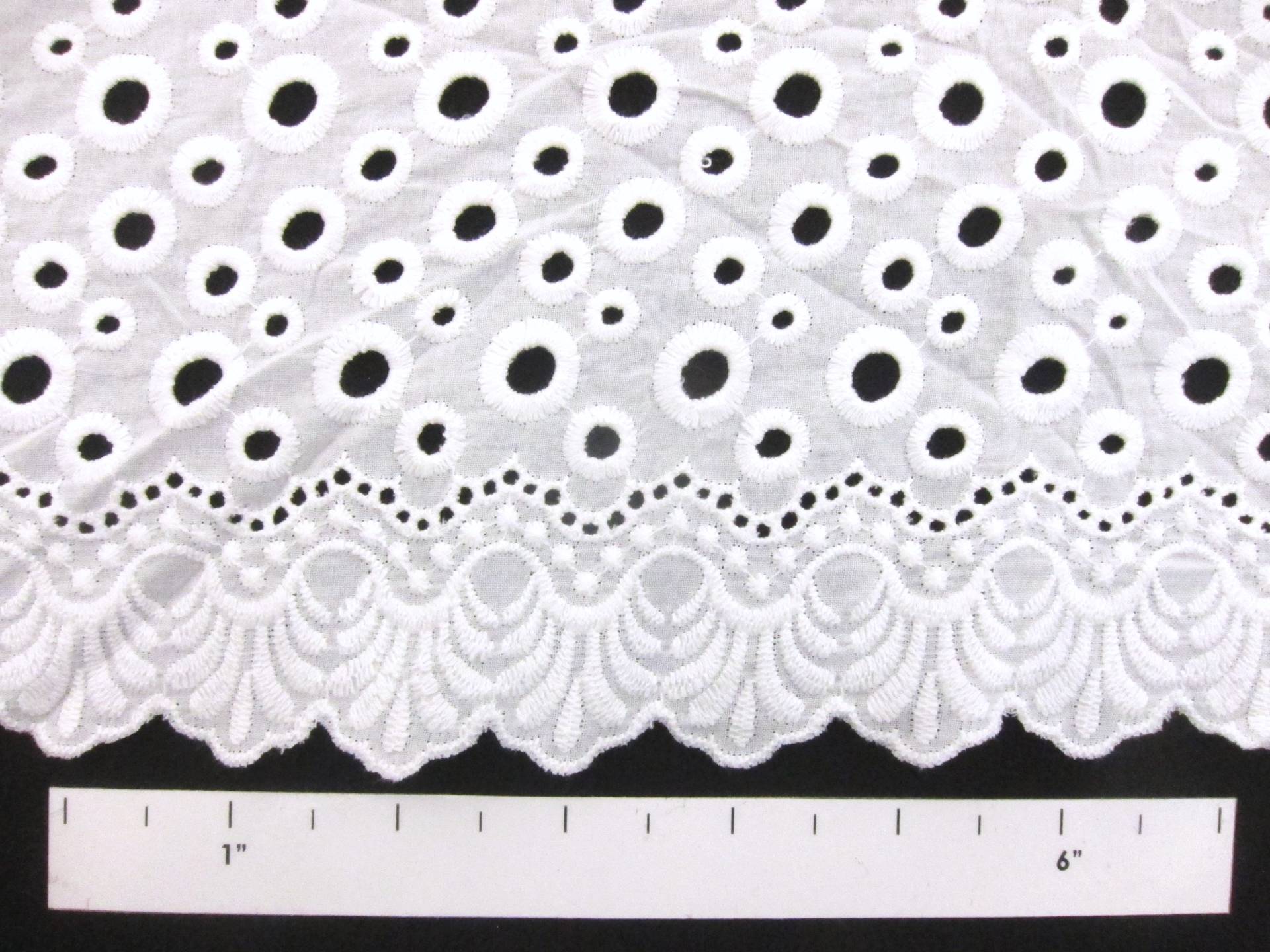 Cotton Eyelet in White1