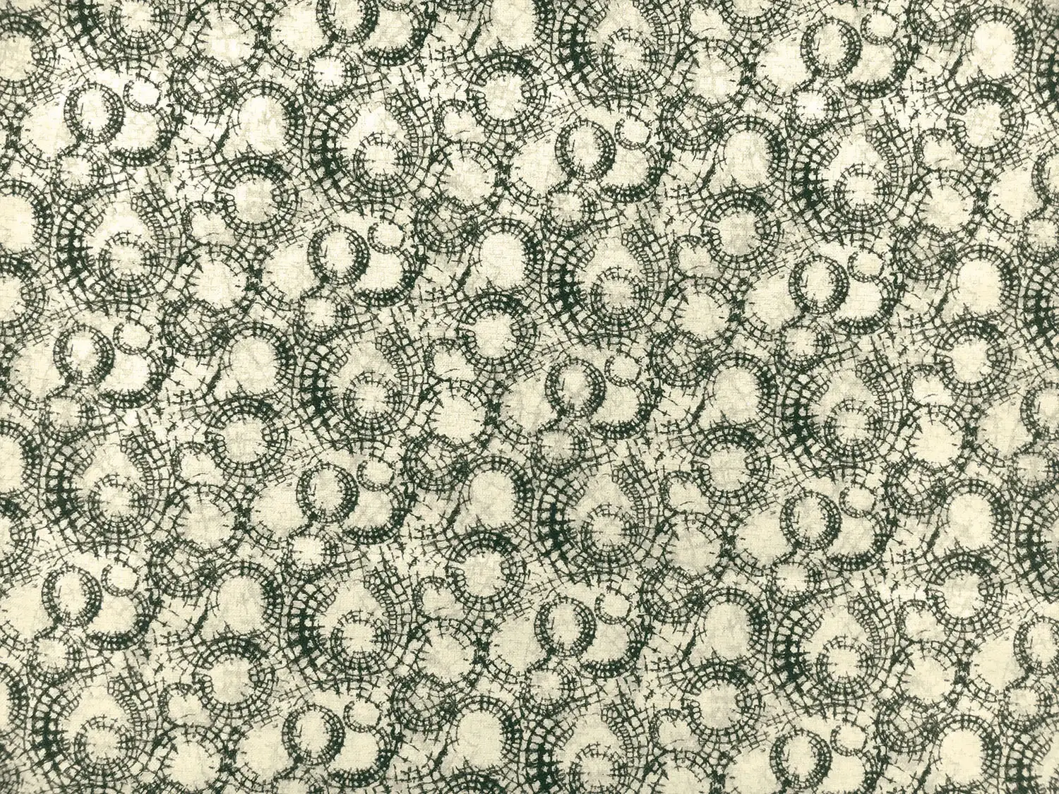 Cotton Broadcloth Print With Spiderwebs Motif0