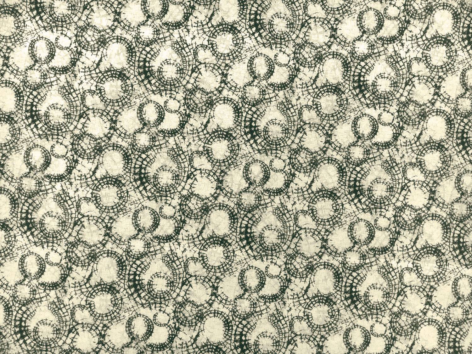 Cotton Broadcloth Print With Spiderwebs Motif0