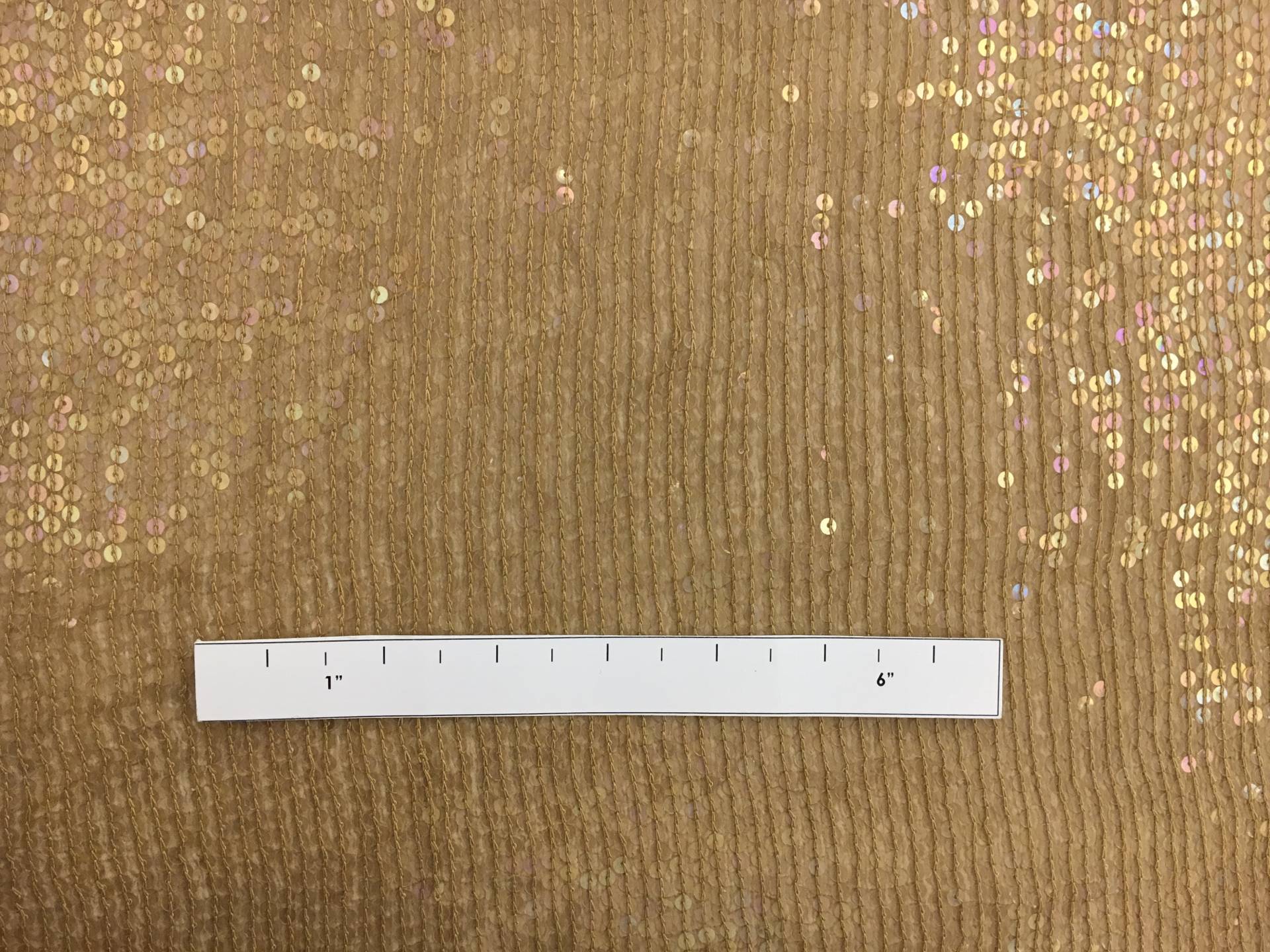 Opalescent Rows of Sequins on Silk Chiffon1