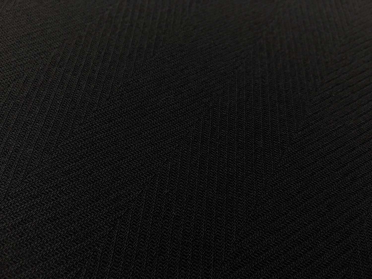 Wool Crepe Herringbone In Black 0