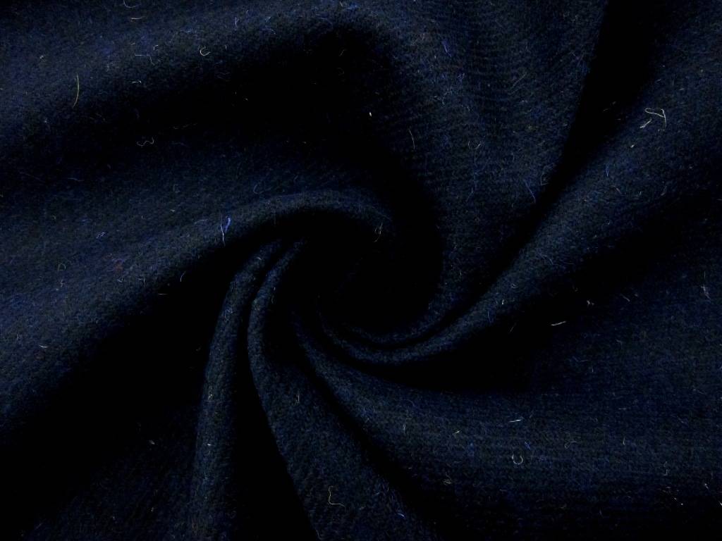 Wool Harris Tweed in Midnight Navy0
