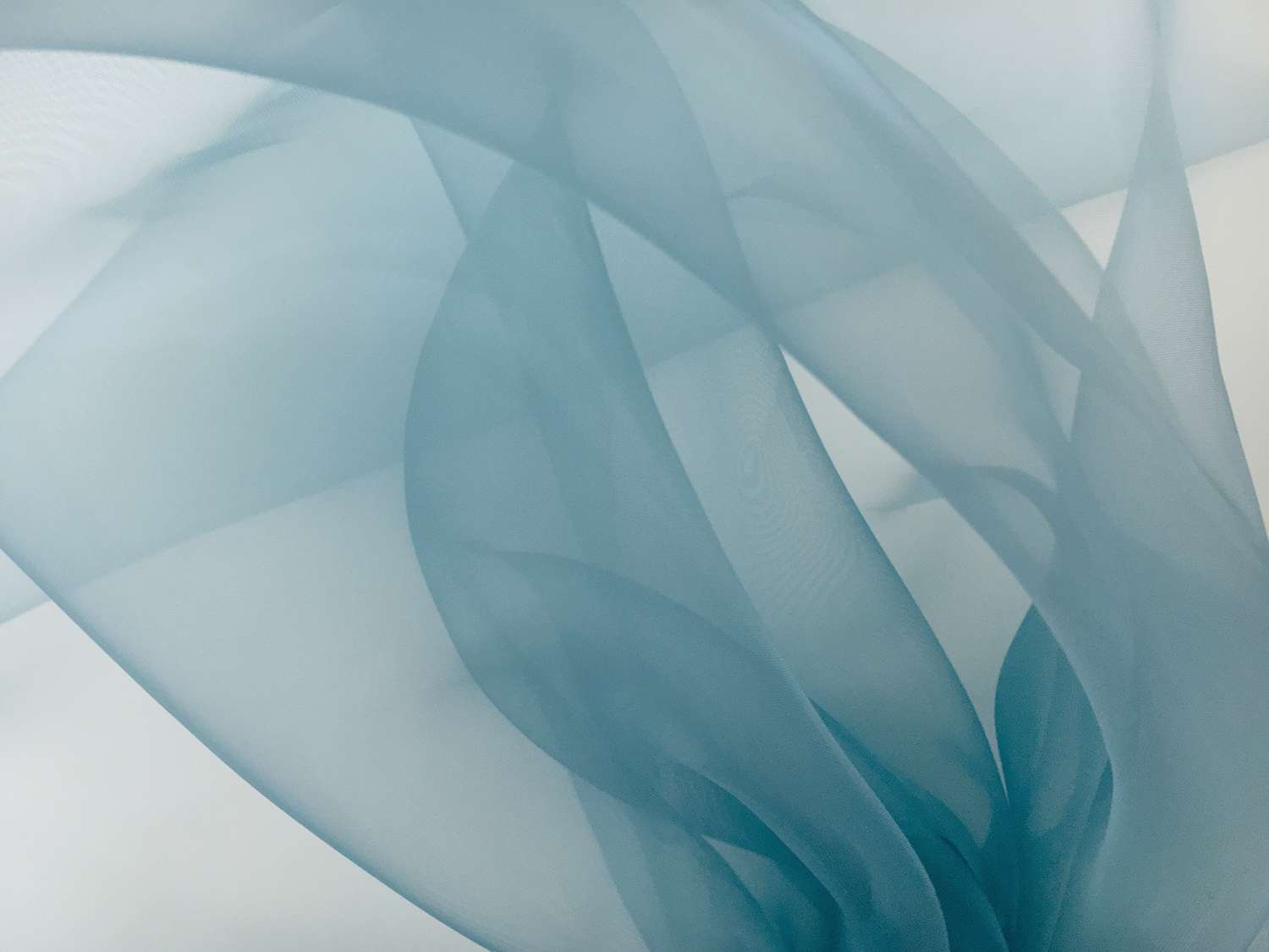 Japanese Polyester Extra Fine Organza in Powder Blue0