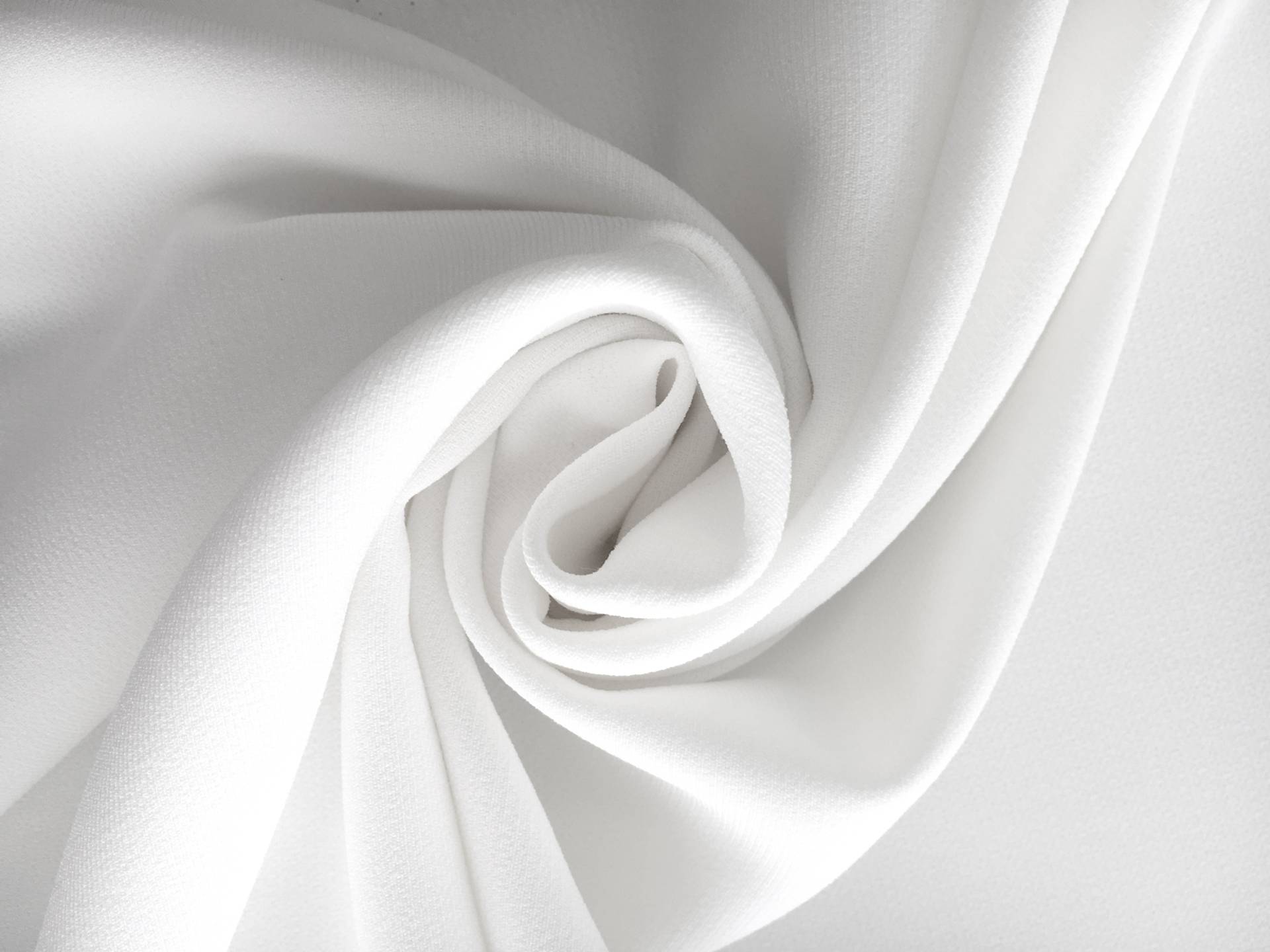 Polyester and Spandex Stretch Crepe in White 0