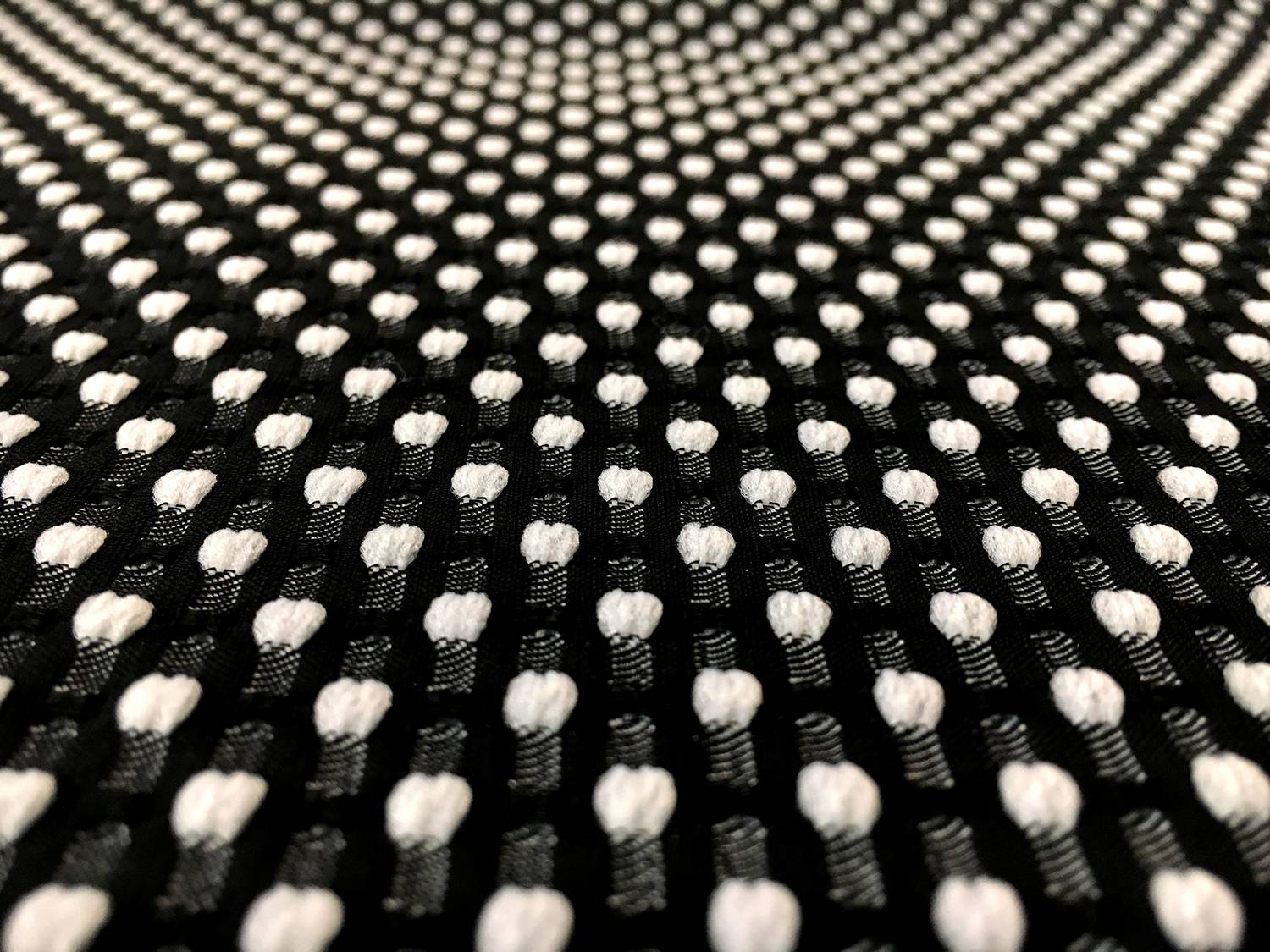 Polyester Swiss Dot Brocade with White Dots0