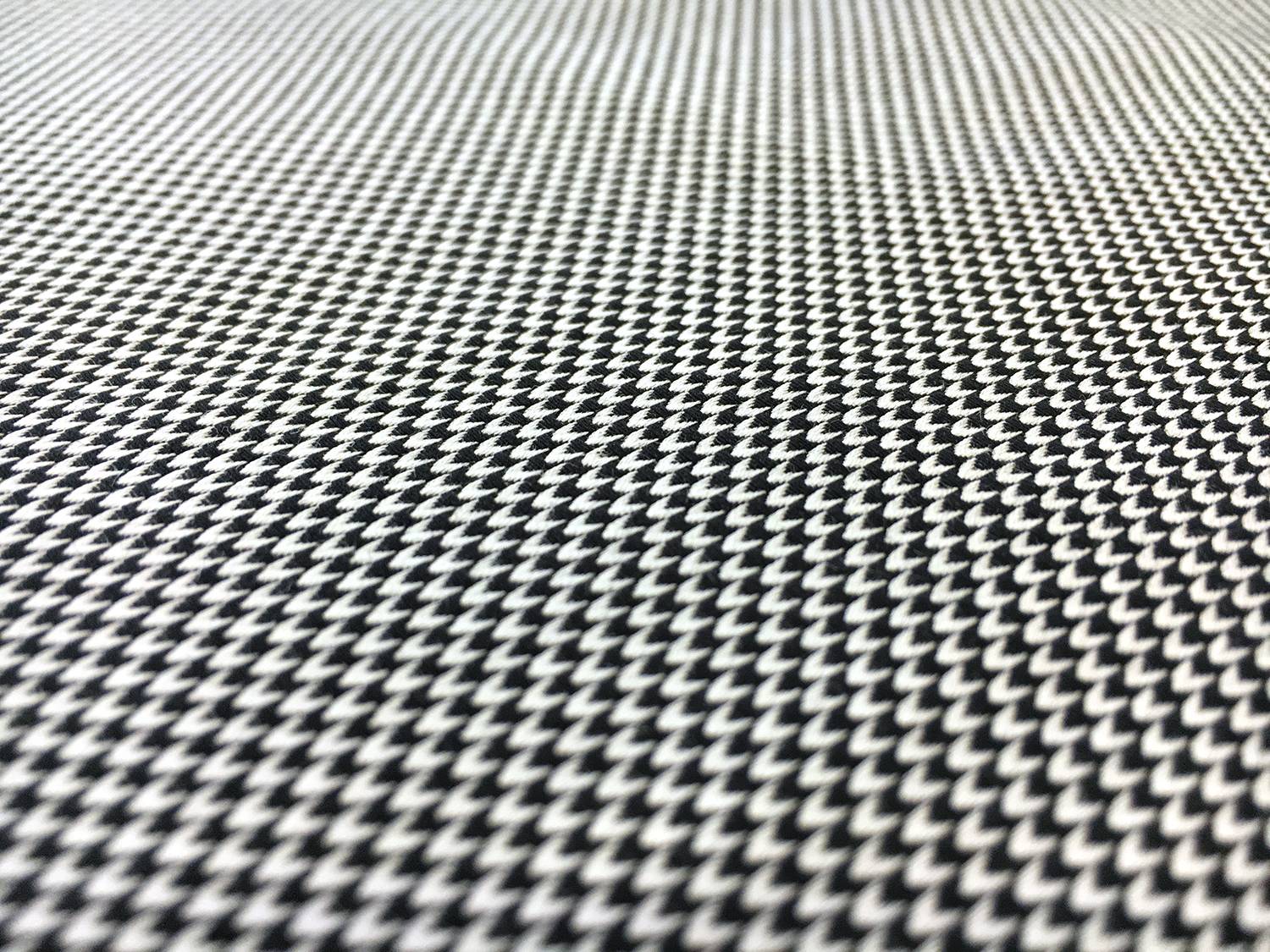 Italian Cotton Chevron Dobby Shirting in Black2