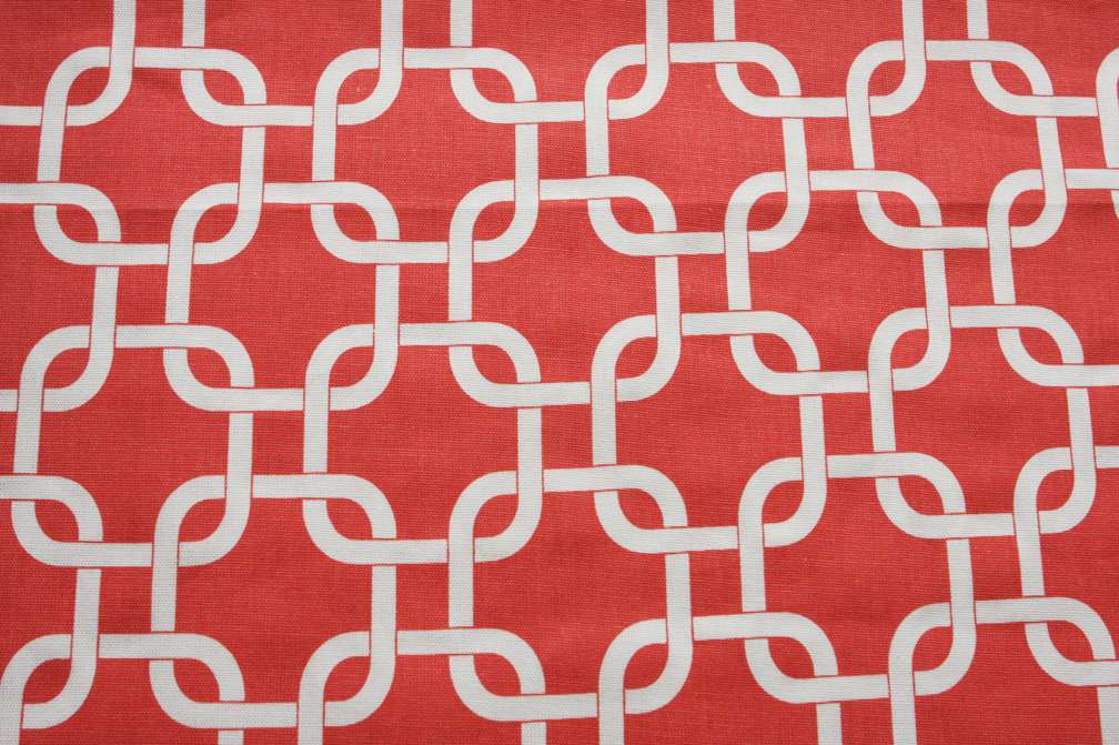 Printed Cotton Canvas in Salmon