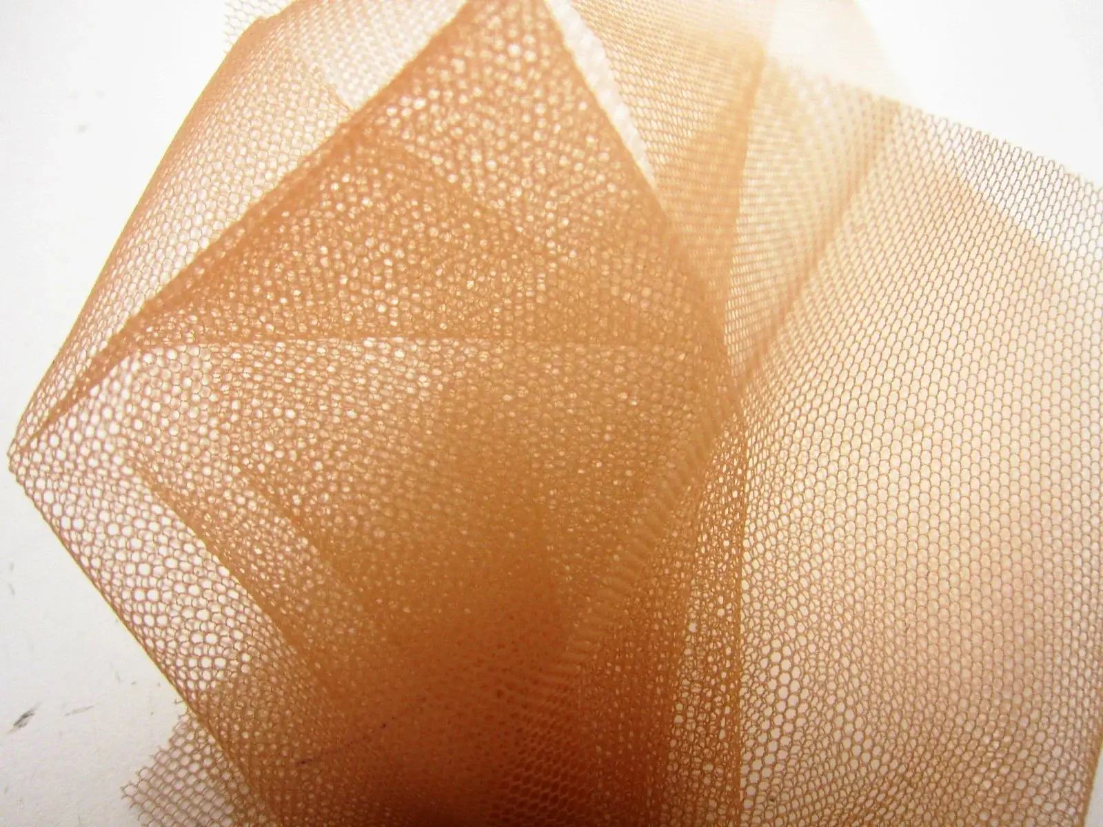 Italian Nylon Tulle in Biscotto1