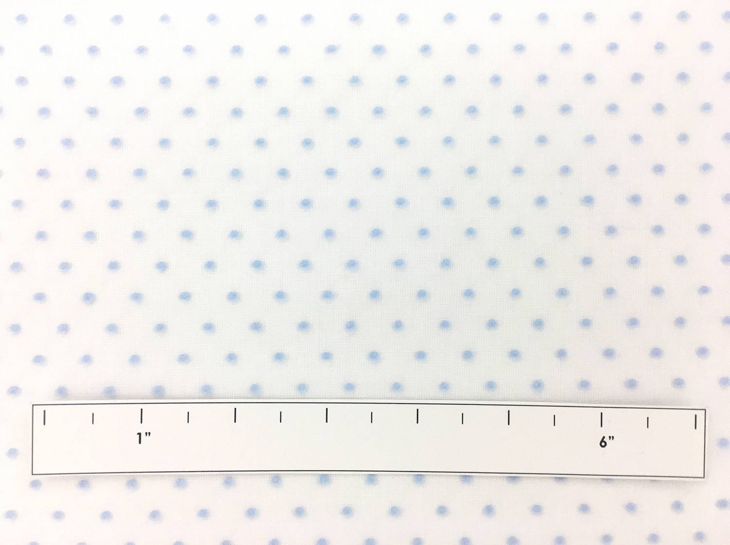Cotton Swiss Dot in White and Powder Blue2