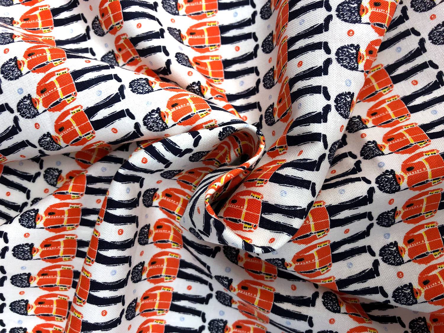 Cotton Broadcloth London Guards Print1