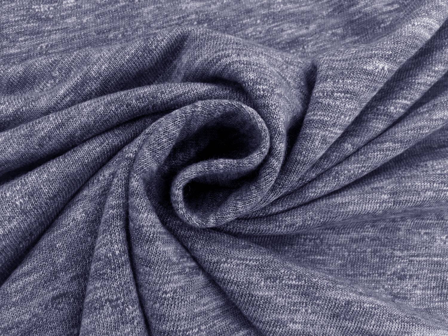Japanese Cotton Knit in Heather Blue 1