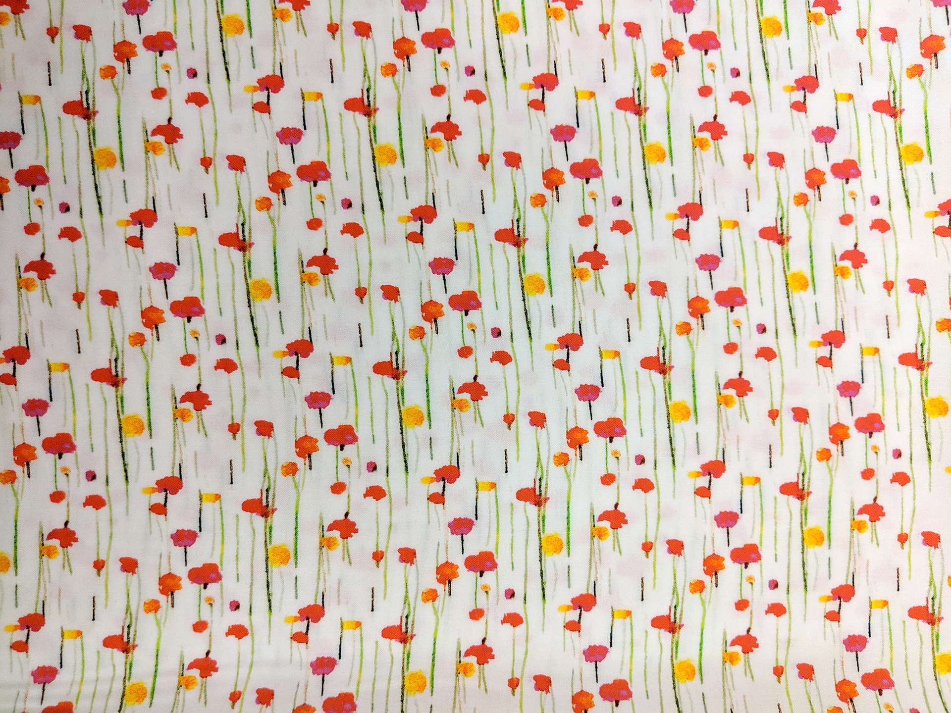 Viscose Print with Floral Motifs