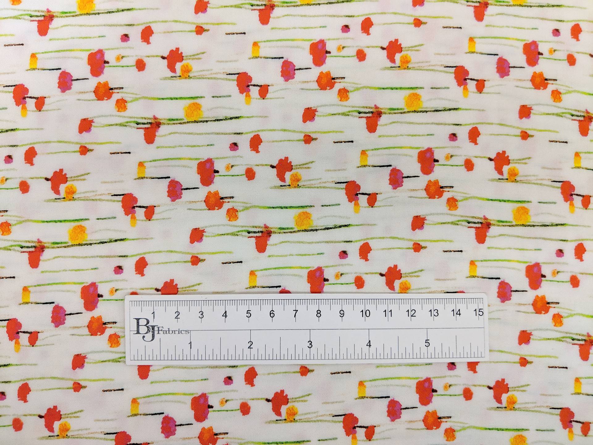 Viscose Print with Floral Motifs