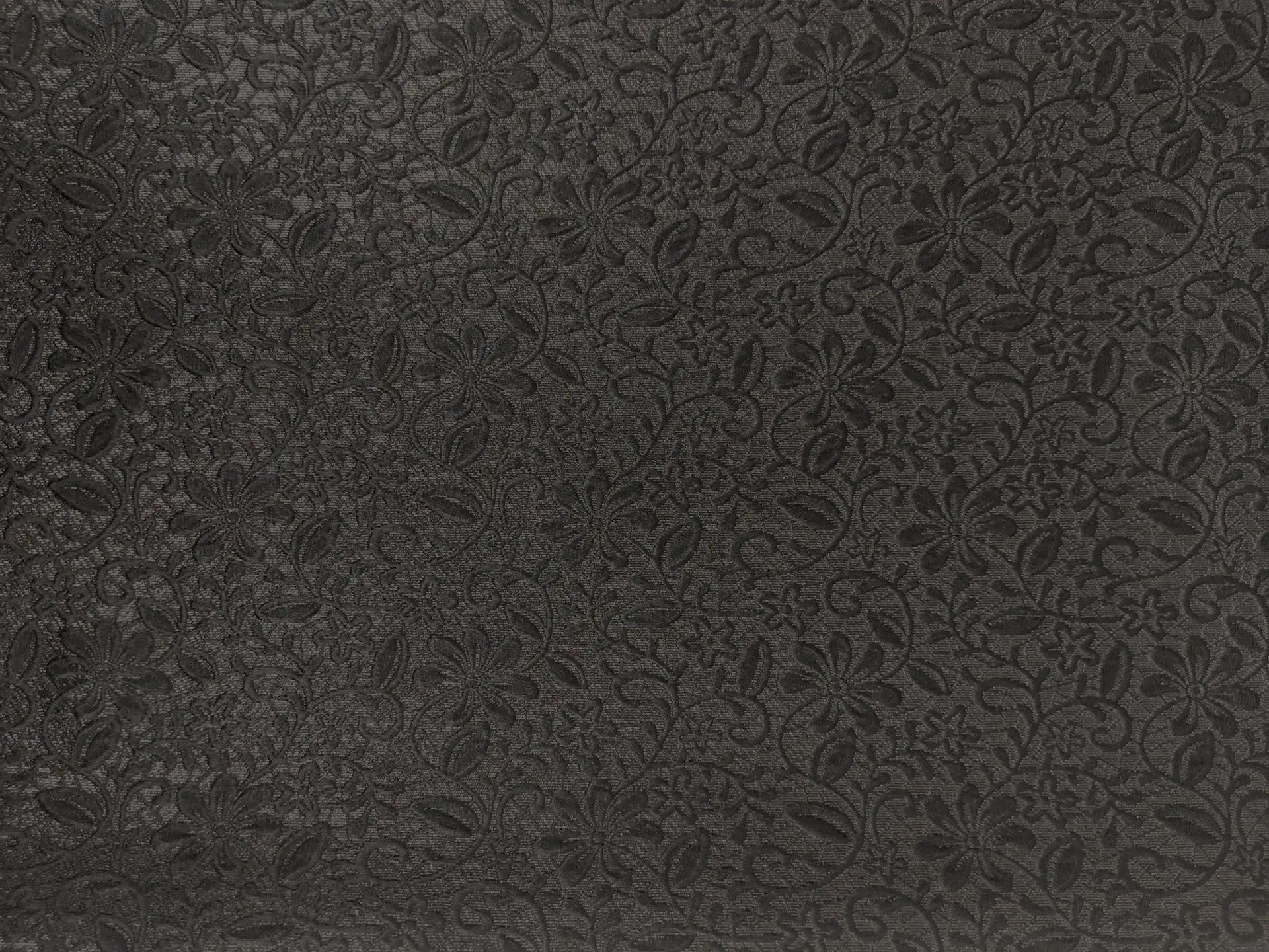 Swiss Silk and Polyester Blend Metallic Brocade with Floral Motifs