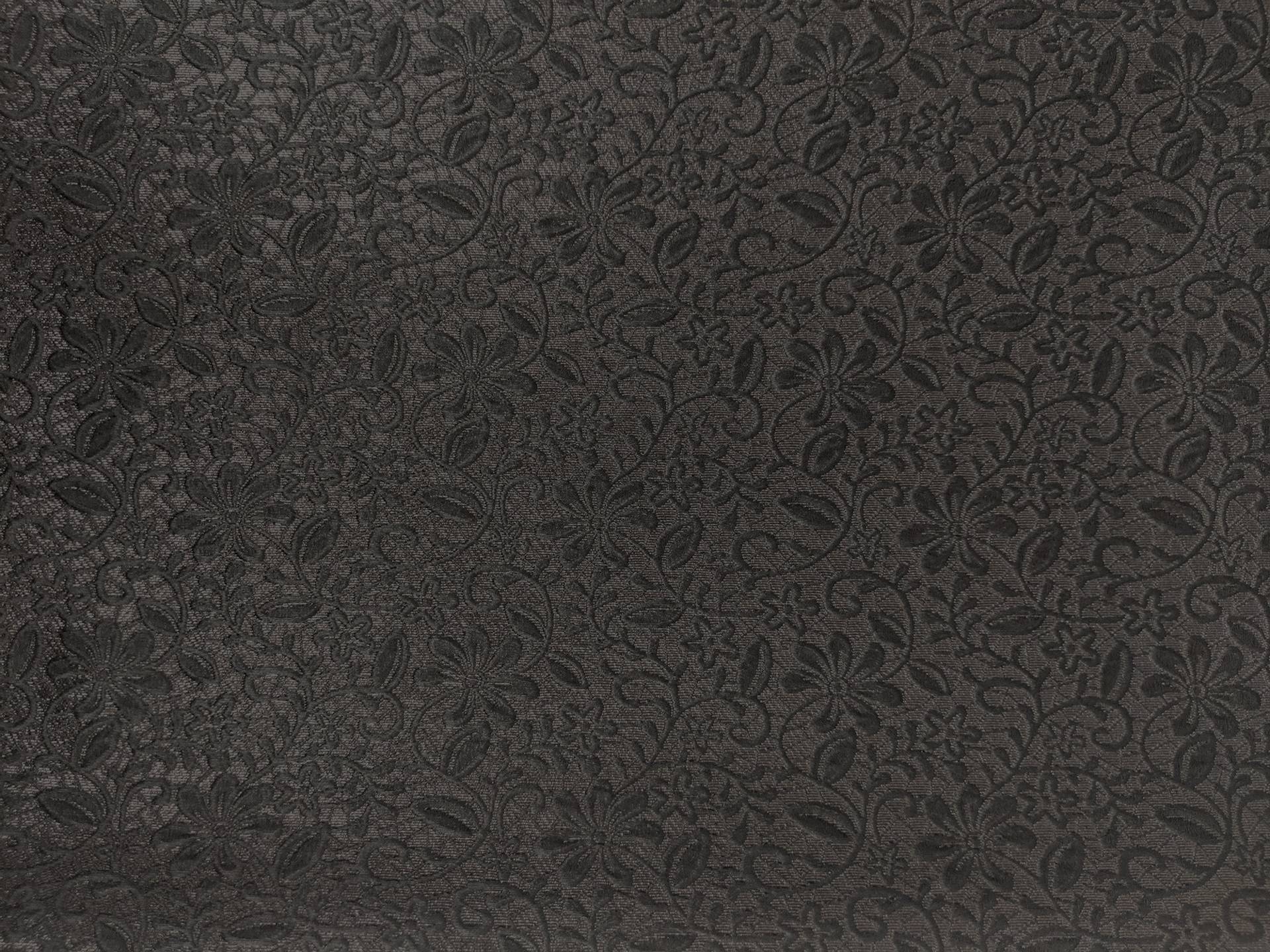 Swiss Silk and Polyester Blend Metallic Brocade with Floral Motifs