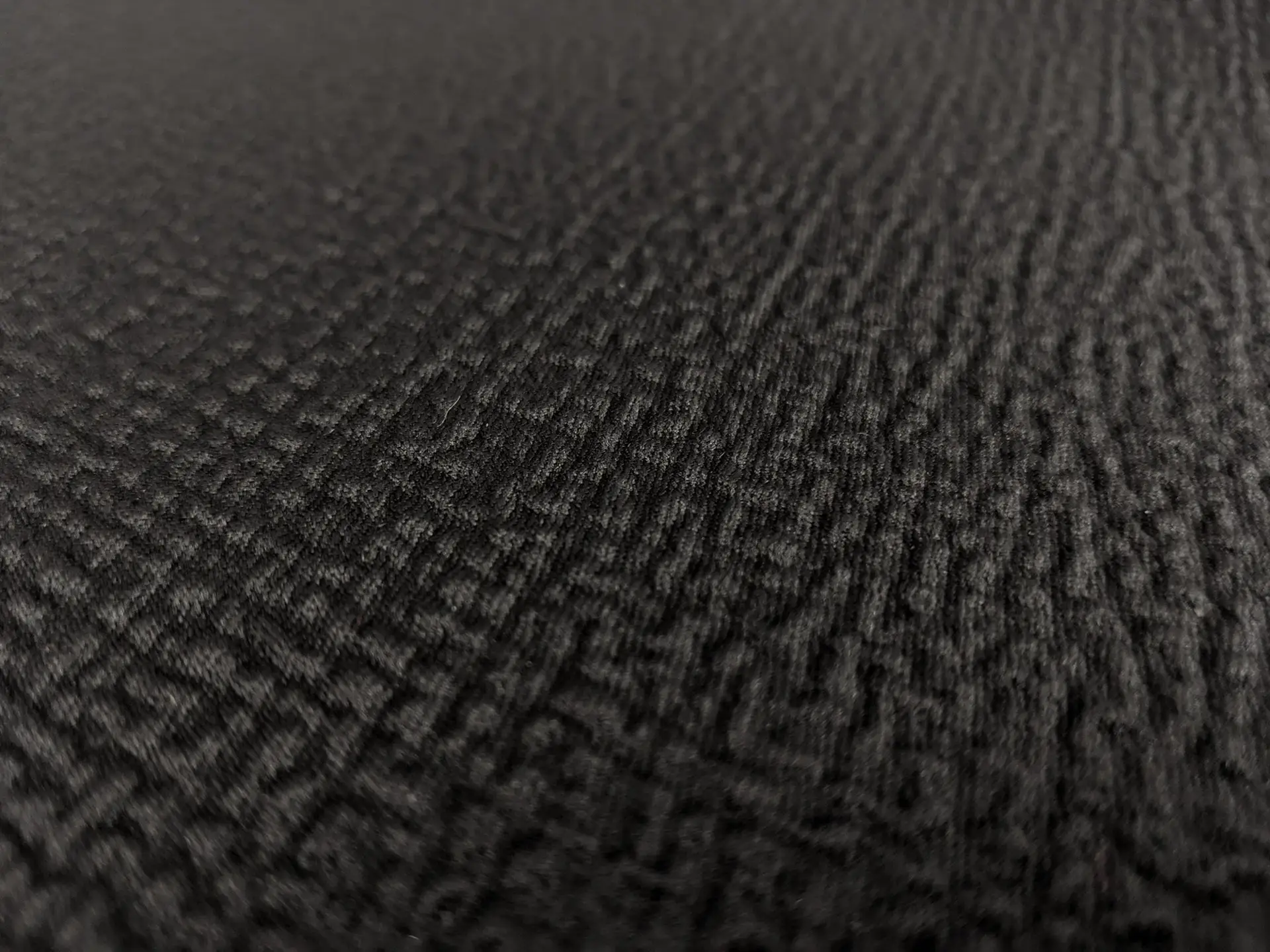 Swiss and Polyester Blend Metallic Cloqué in Oynx