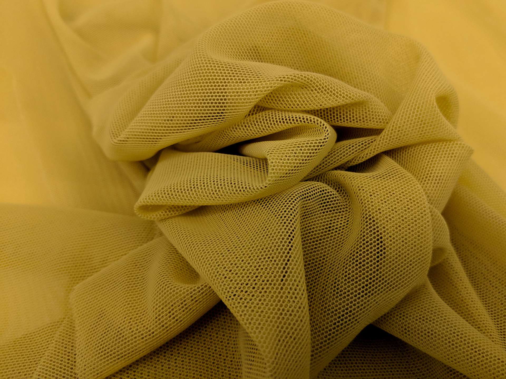 Stretch Tulle in Goldenrod