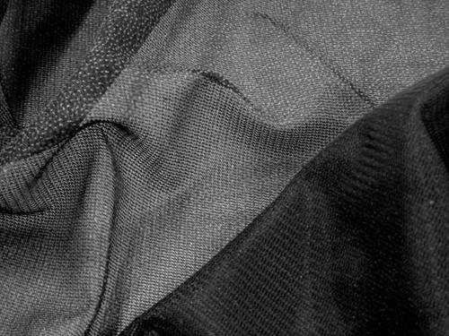 Fusible Chevron Knit Interfacing in Black