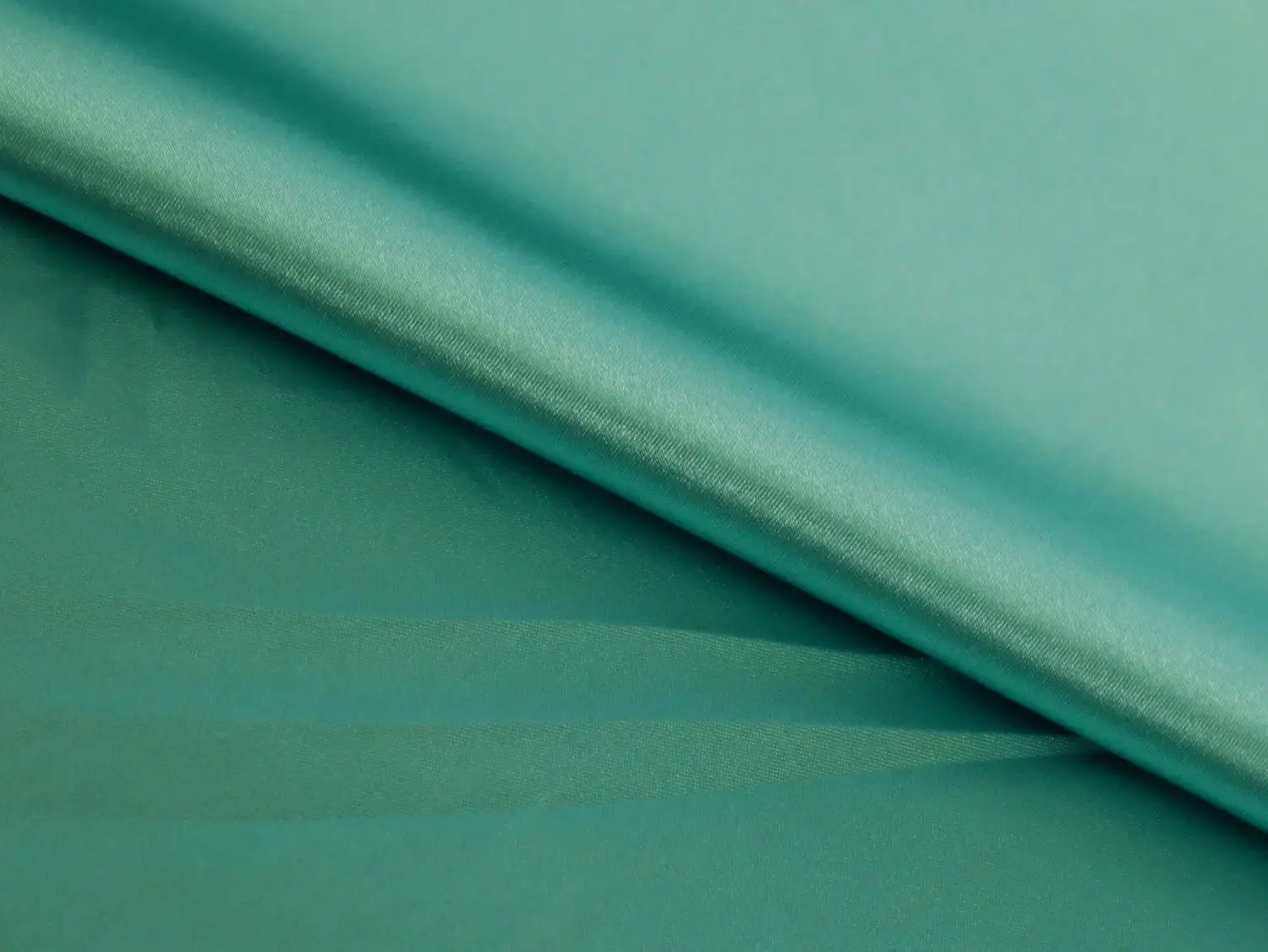 Satin Charmeuse in Caribbean Turquoise