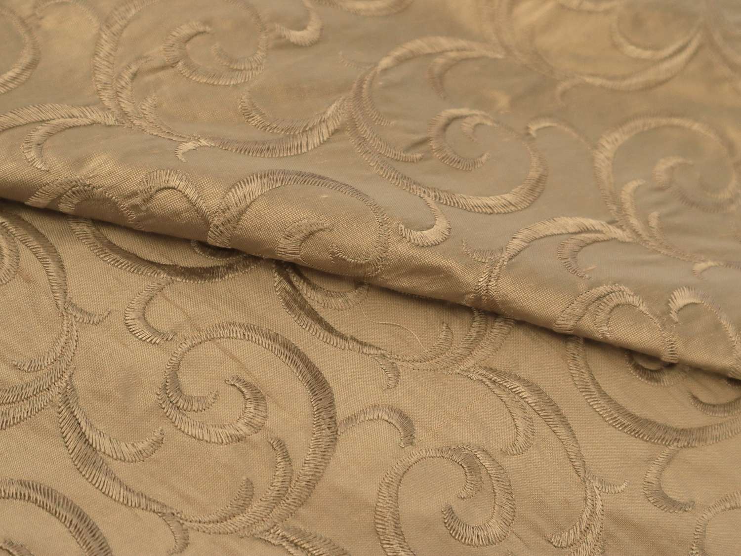 Embroidered Silk Shantung