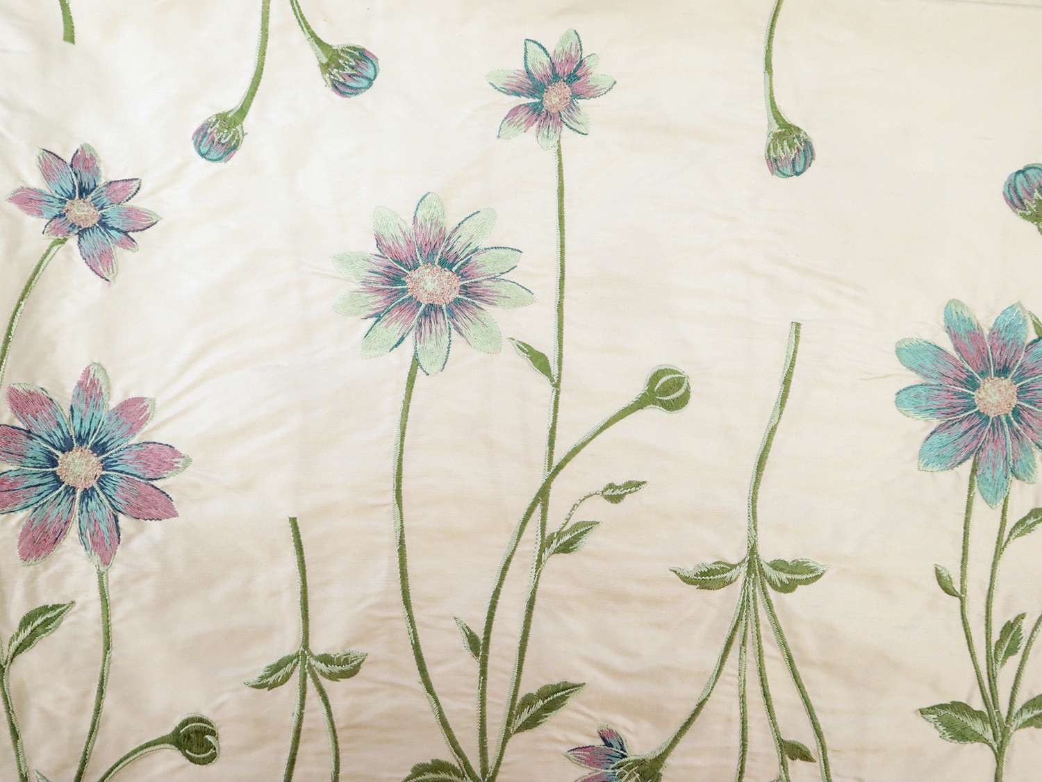 Embroidered Silk Shantung
