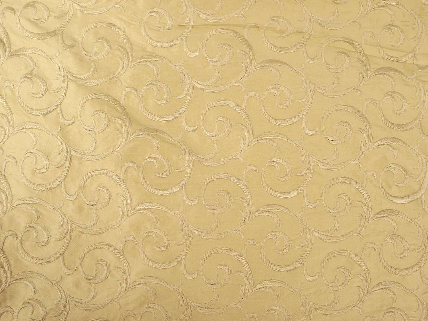Embroidered Silk Shantung