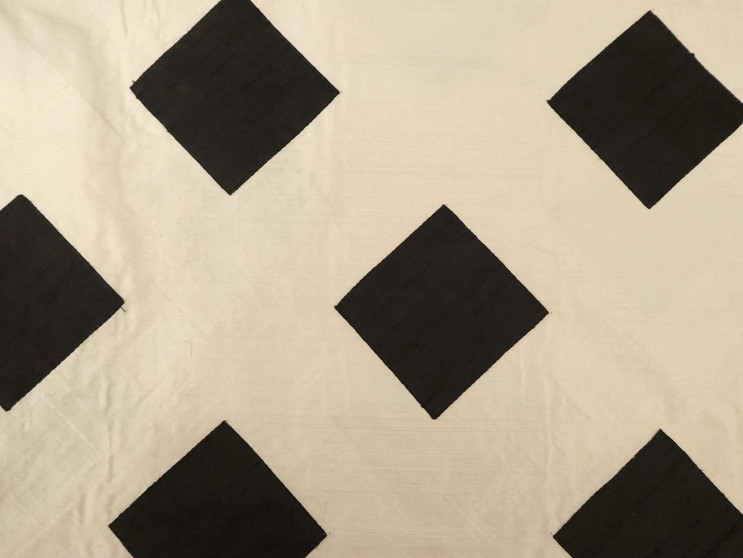 Color Block Appliqué Silk Shantung