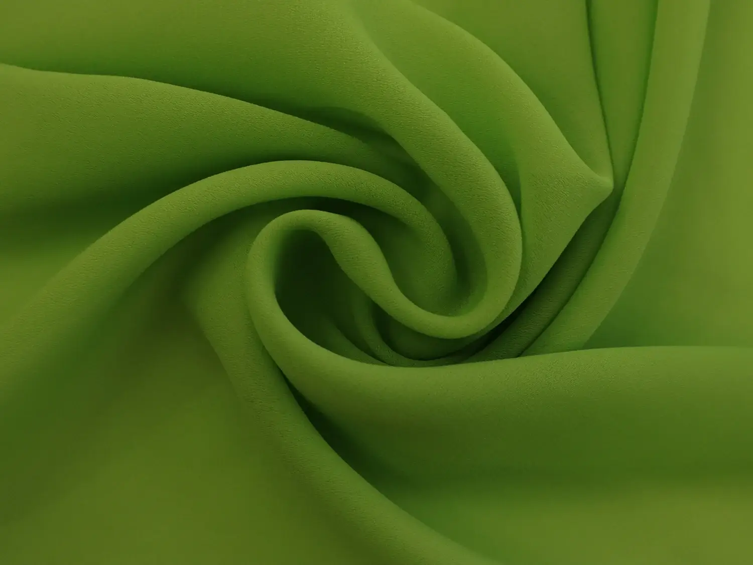 Polyester Double Georgette in Chartreuse
